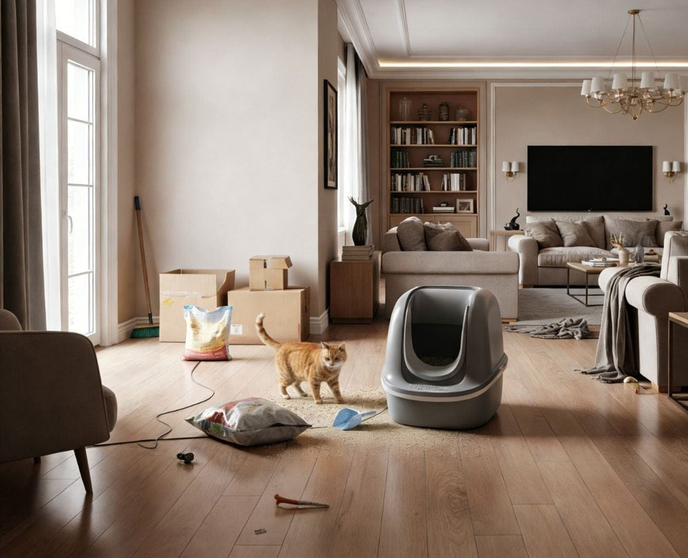 Corners Are Underused. Your Litter Box Wastes Space