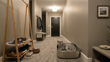 Furrbby sifting stainless steel litter box, open-top heavy-gauge stainless steel cat litter tub with high walls, effortless sifting structure for daily litter cleaning