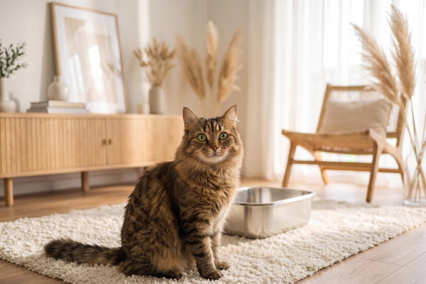 Multi-Cat Odor Control Furrbby Stainless Steel Litter Boxes for Cat Smells