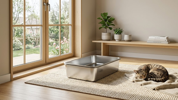 XXL Furrbby stainless steel Litter box