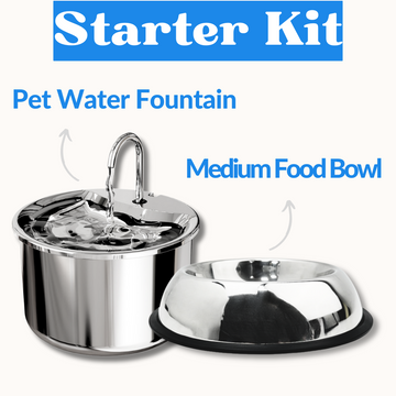 Starter Kit (includes water fountain & food bowl)