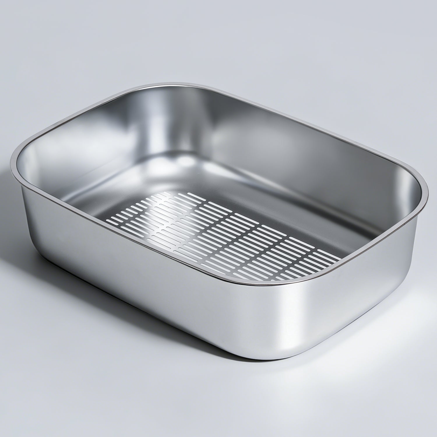 Triple-Tray XL Stainless Steel Sifting Litter Box