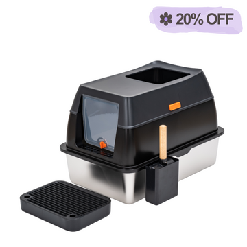 XL Full Enclosed Stainless Steel Litter Box-Model K