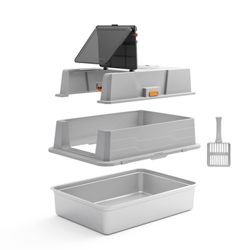 XXL Full Enclosed Stainless Steel Litter Box