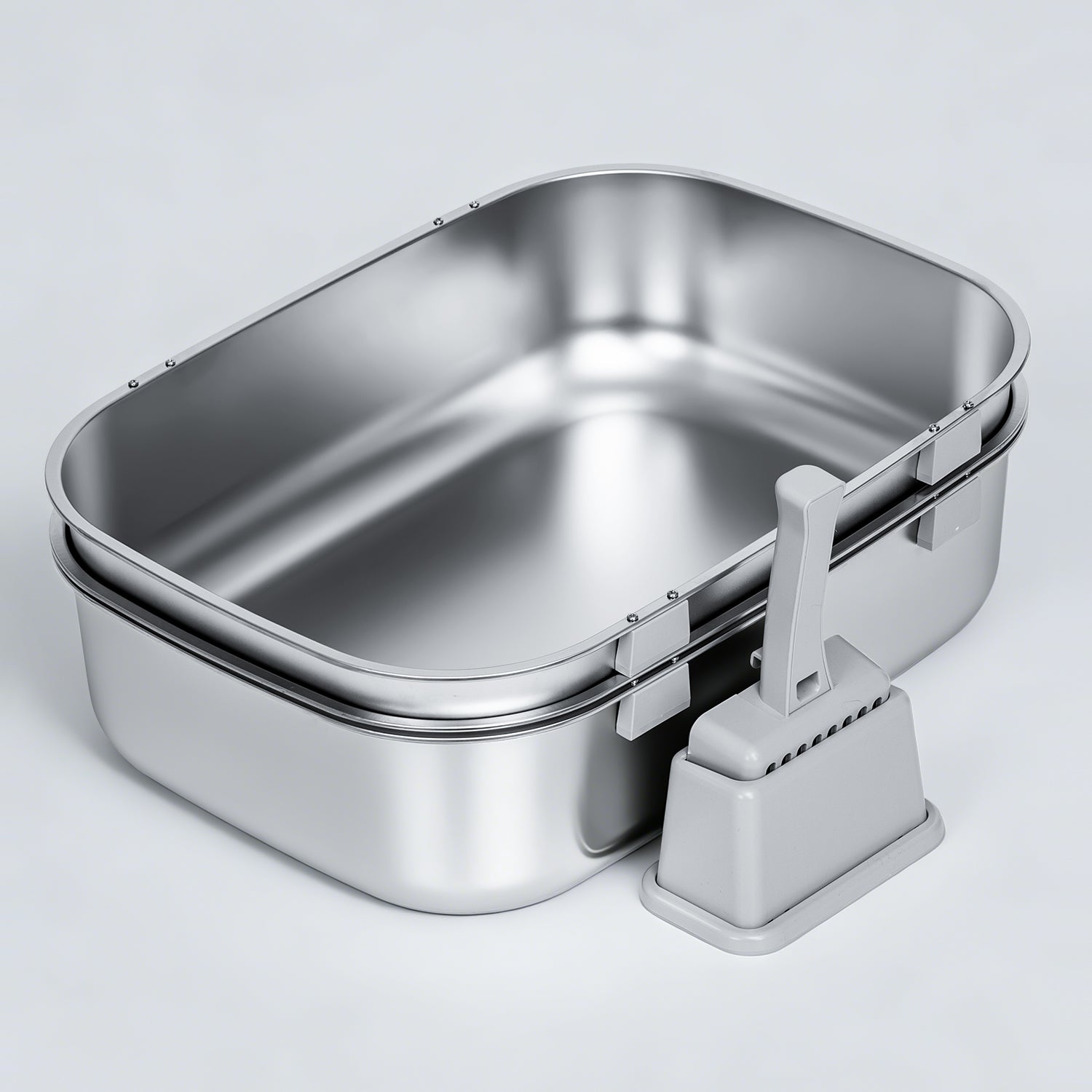 Triple-Tray XL Stainless Steel Sifting Litter Box