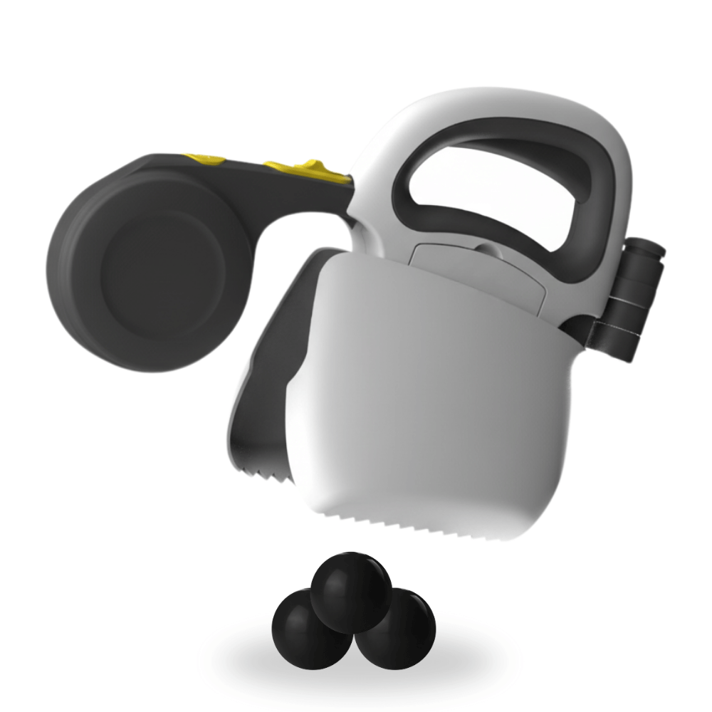 The All-in-One Dog Leash and Pooper Scooper with Built-in Bag Holder & Light