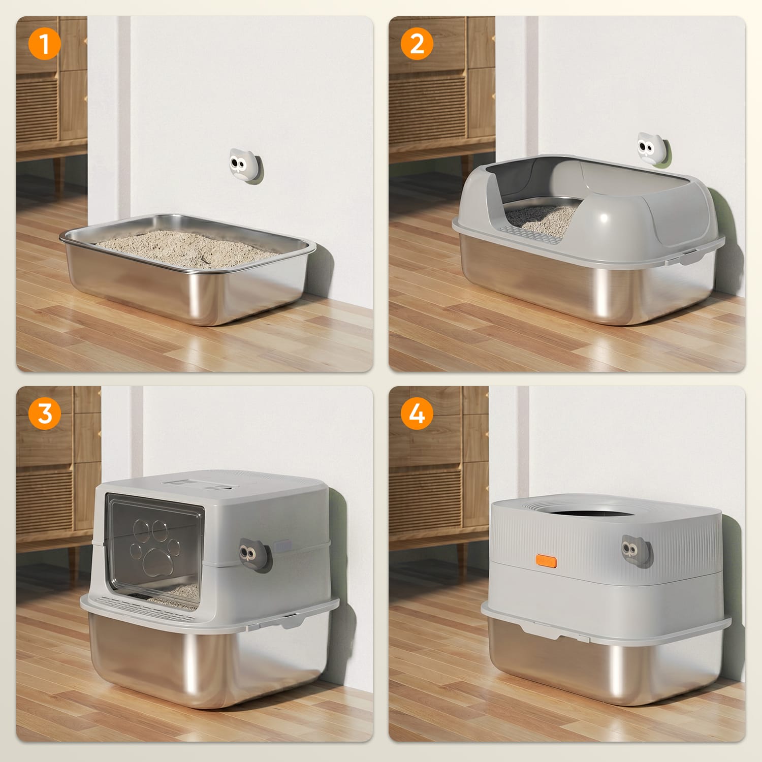 Furrbby Litter Box Camera, Universal Fit for All Types