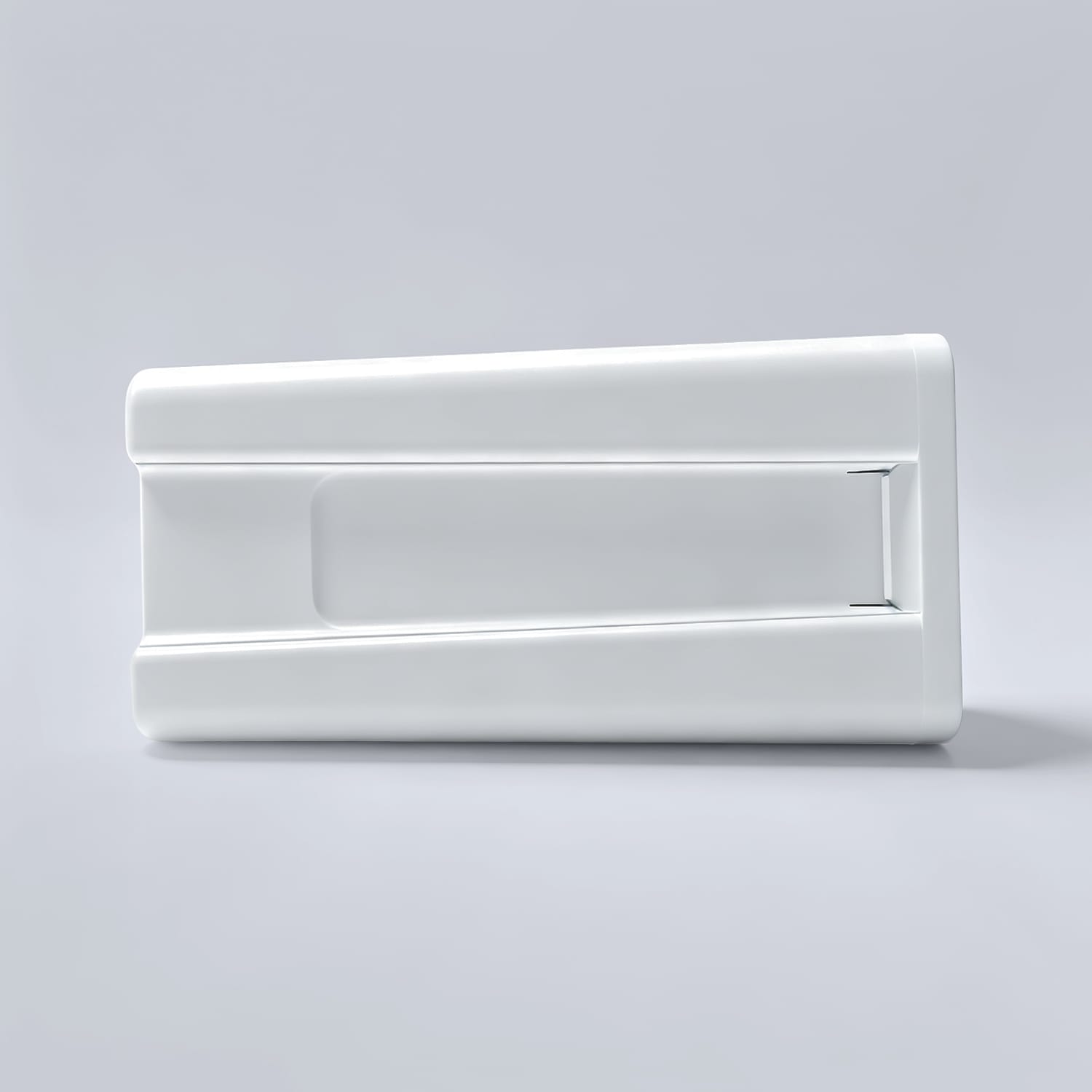 Furrbby refill deodorizer cartridge rear panel close‑up, tool‑free installation slot for Furrbby cat litter box odor eliminator