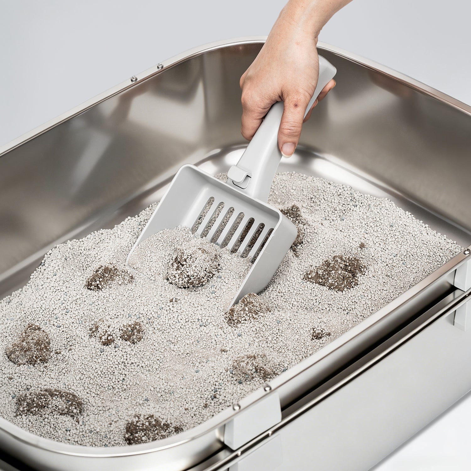 Triple-Tray XL Stainless Steel Sifting Litter Box