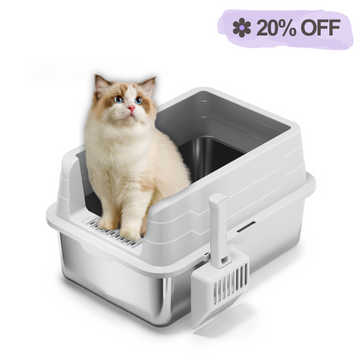 L Front Entry Stainless Steel Litter Box