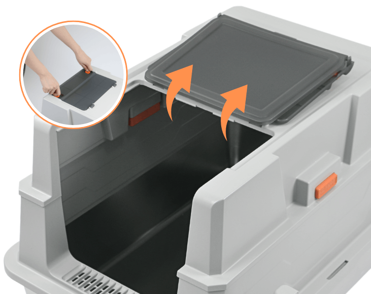 XXL Full Enclosed Stainless Steel Litter Box