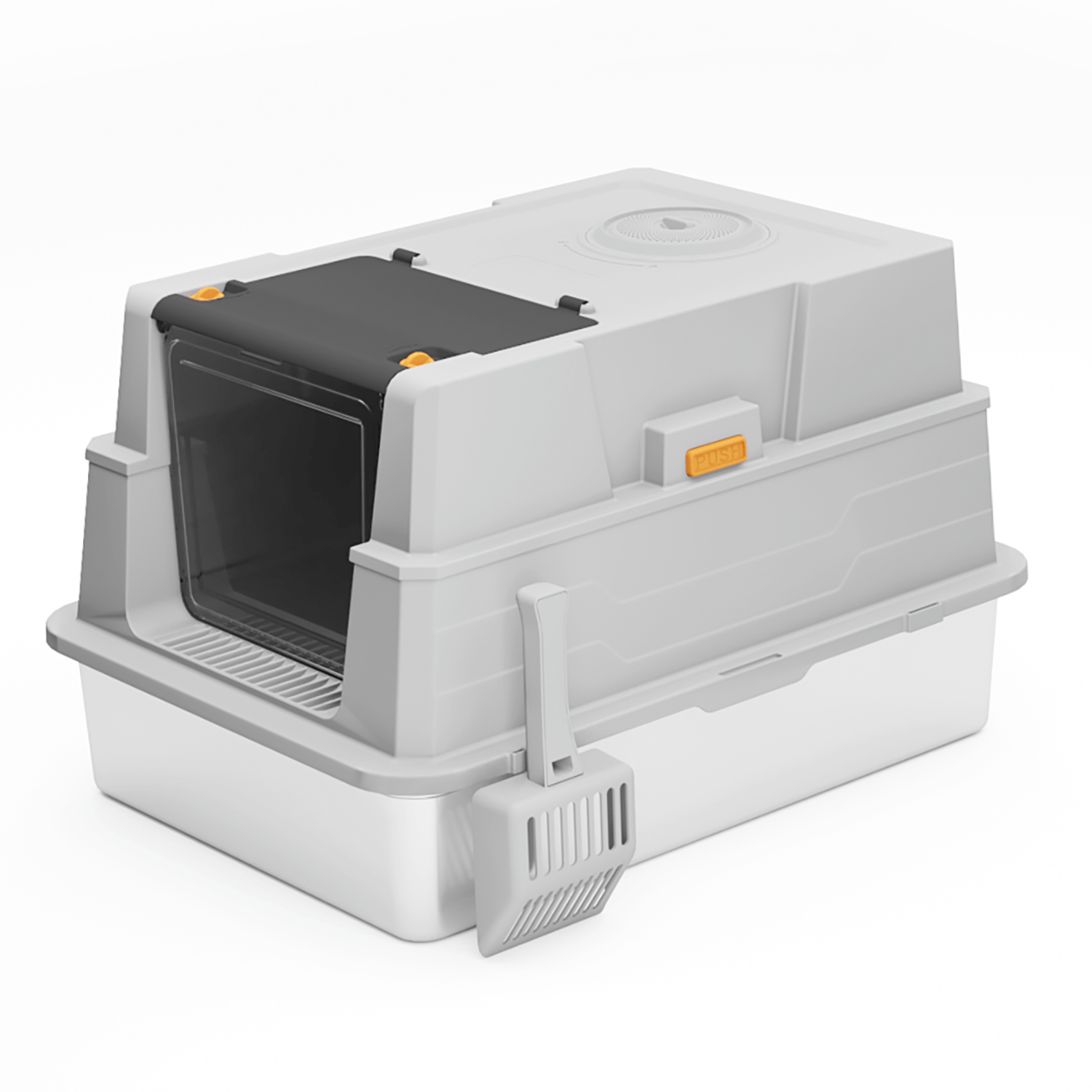 XXL Front Entry Stainless Steel Litter Box - Main Image