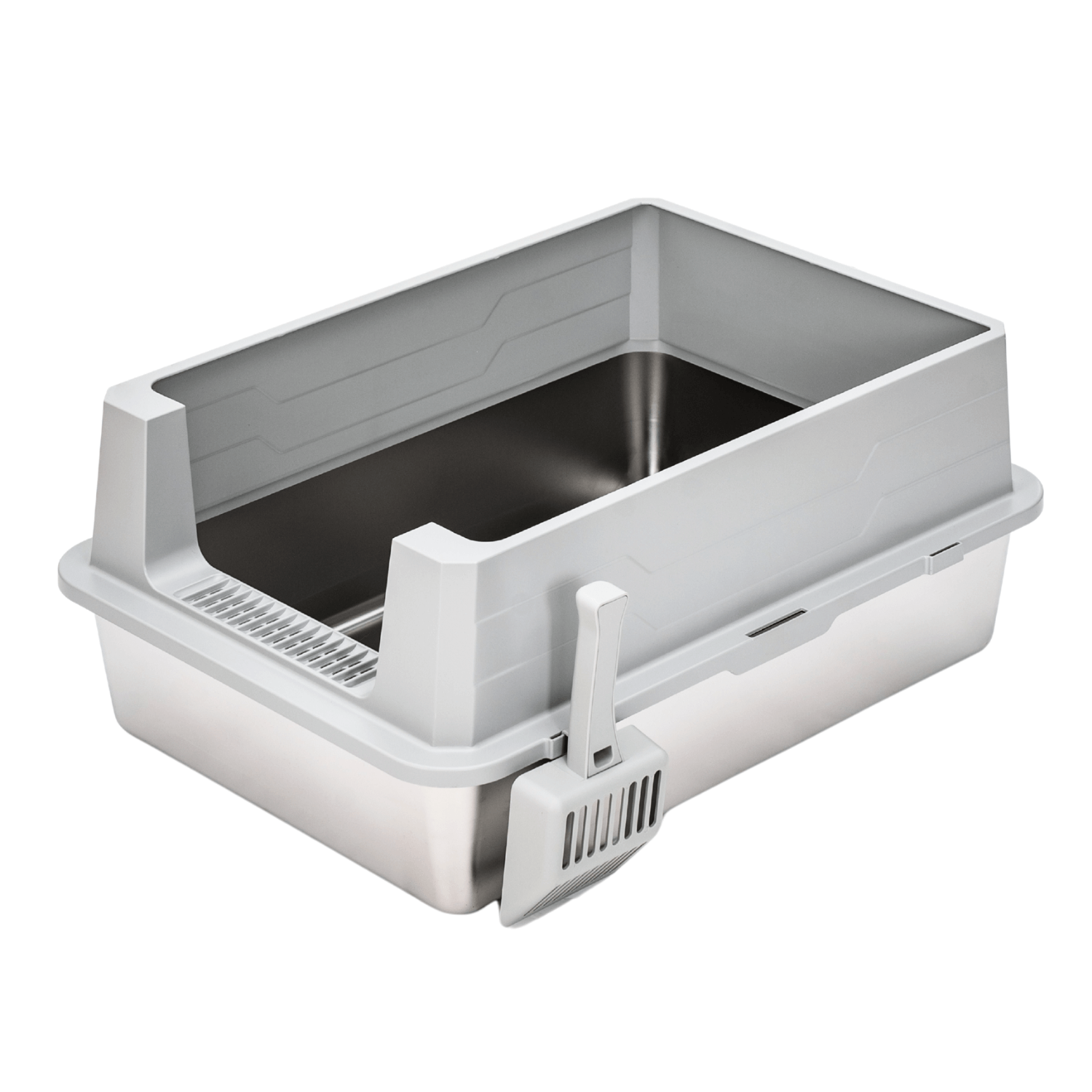 XXL Front Entry Stainless Steel Litter Box