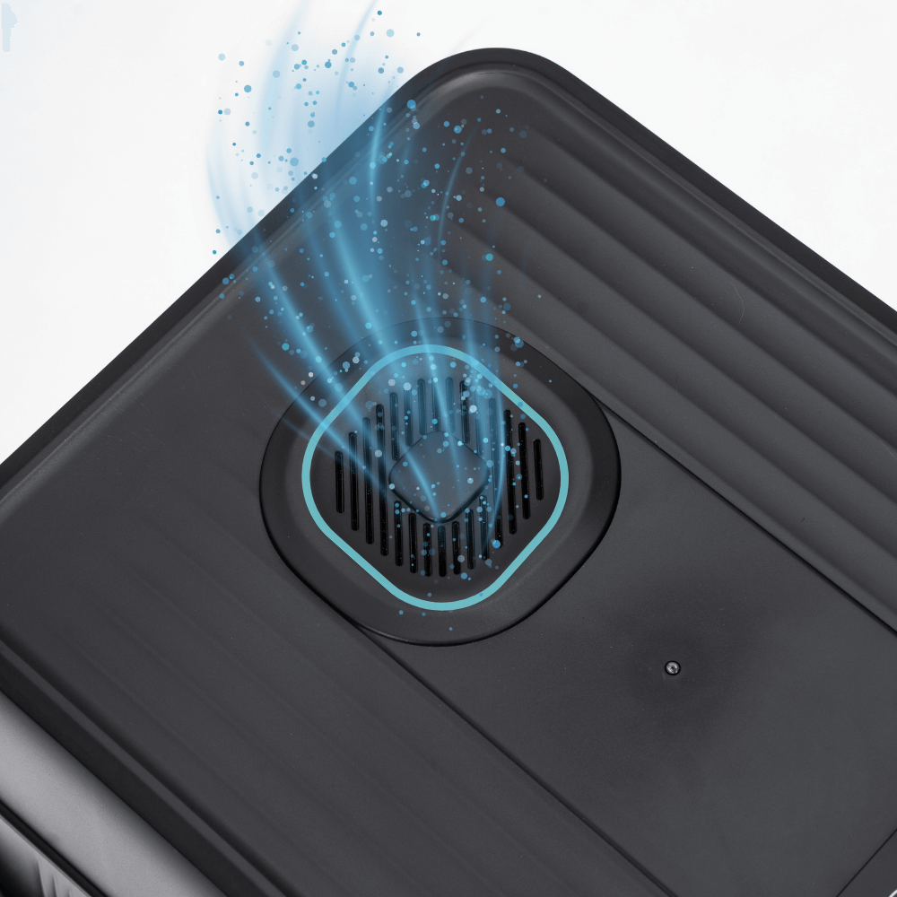 XL Full Enclosed Stainless Steel Litter Box with Ionizer Deodorizer