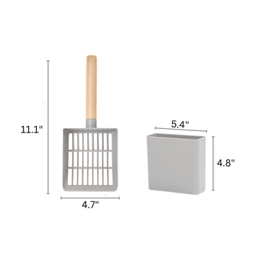 Furrbby Stainless Steel Litter Box XL A Grey  Dimension 3