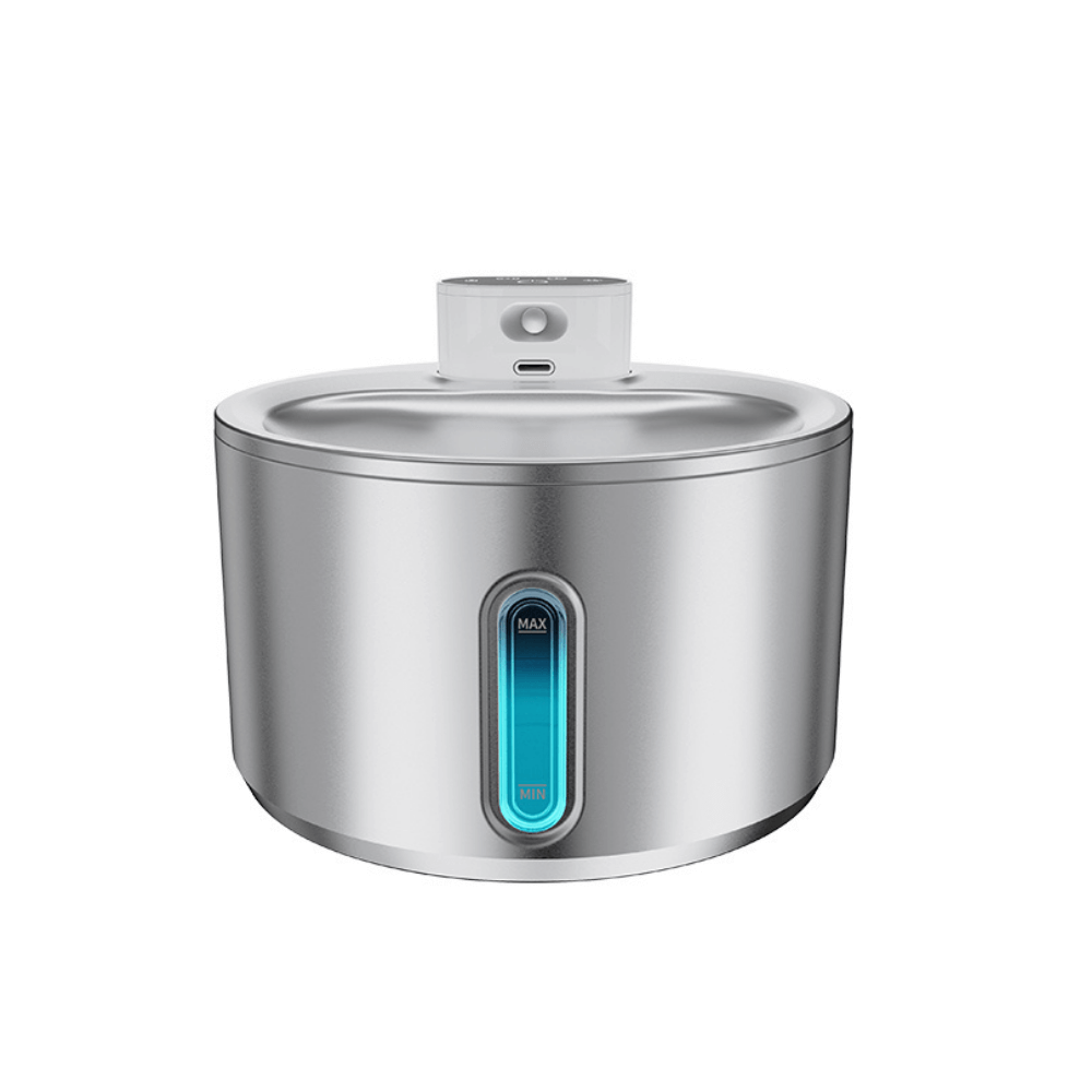 4L Wireless Stainless Steel Pet Water Fountain