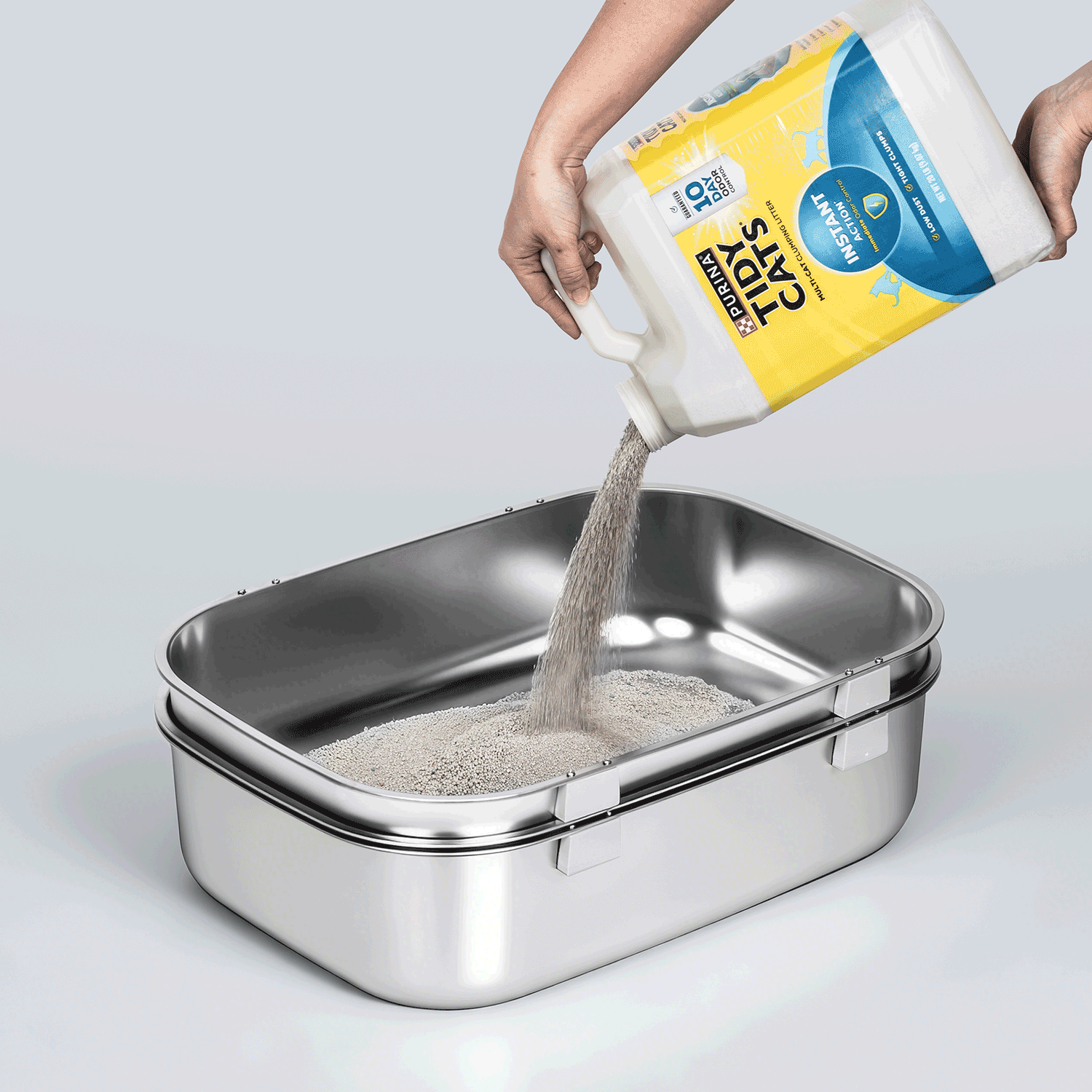 Triple-Tray XL Stainless Steel Sifting Litter Box
