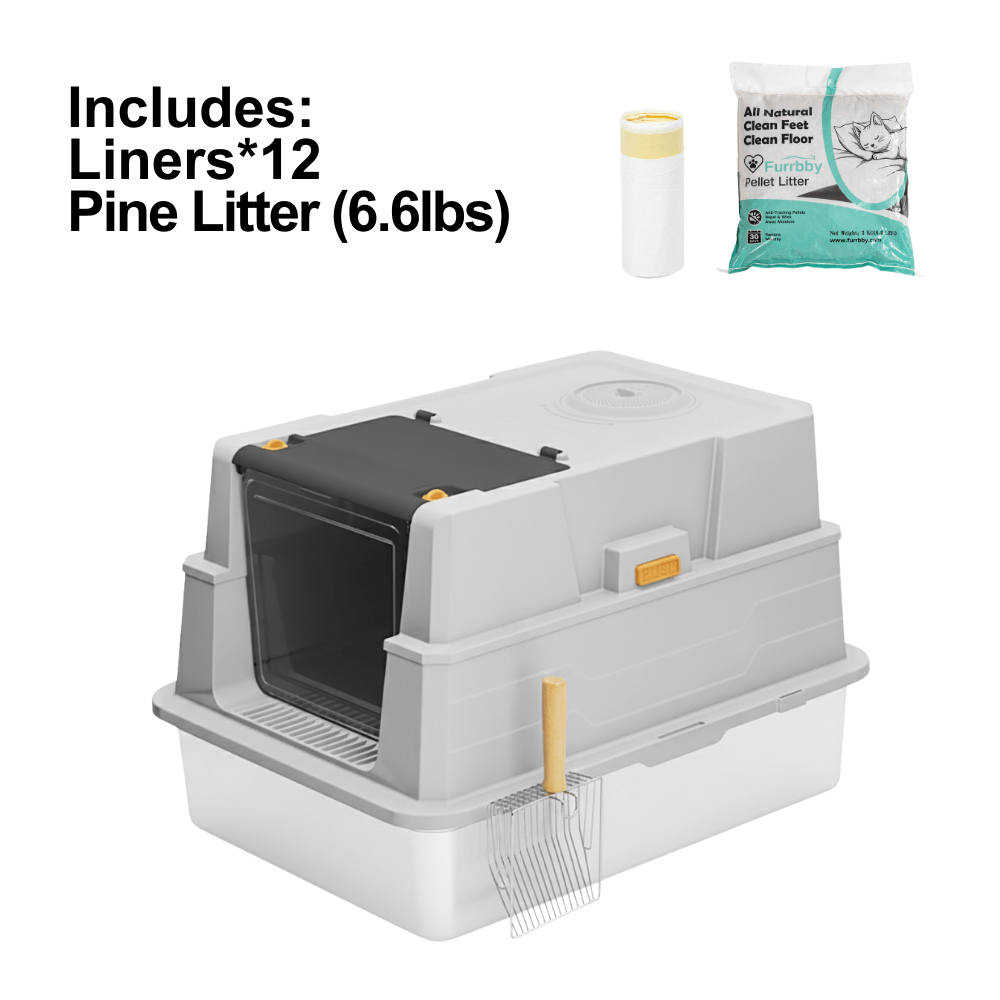 XXL Stainless Steel Sifting Litter Box for Pine Pellet