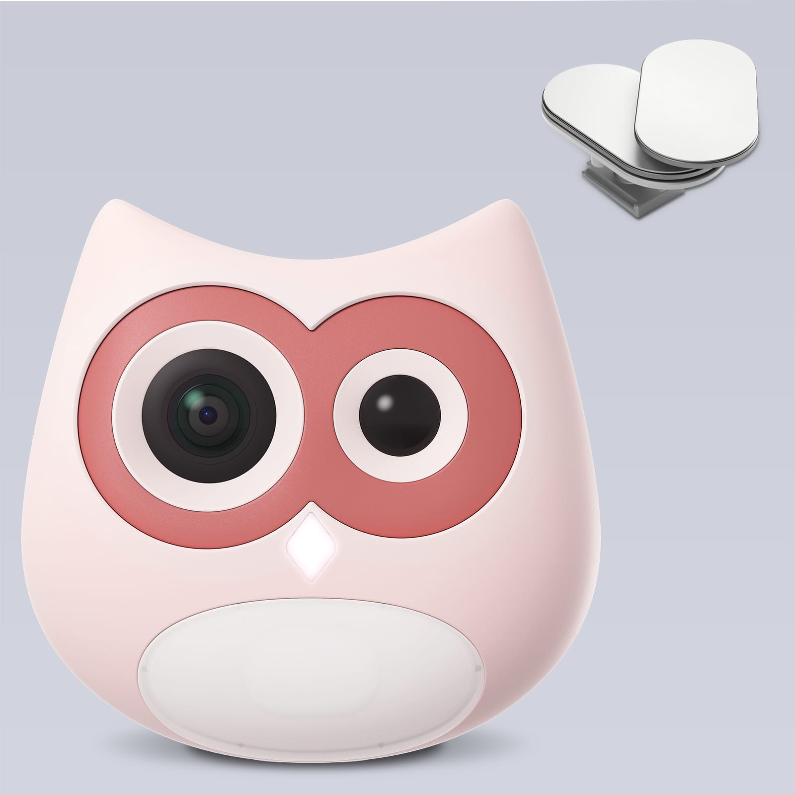Furrbby Pink Owl Litter Box Camera with Magnetic Mount