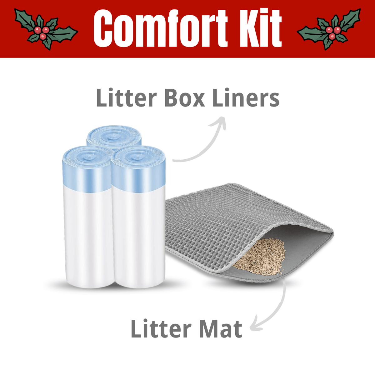 Litter Kit Furrbby Comfort Kit: litter box liners and litter mat